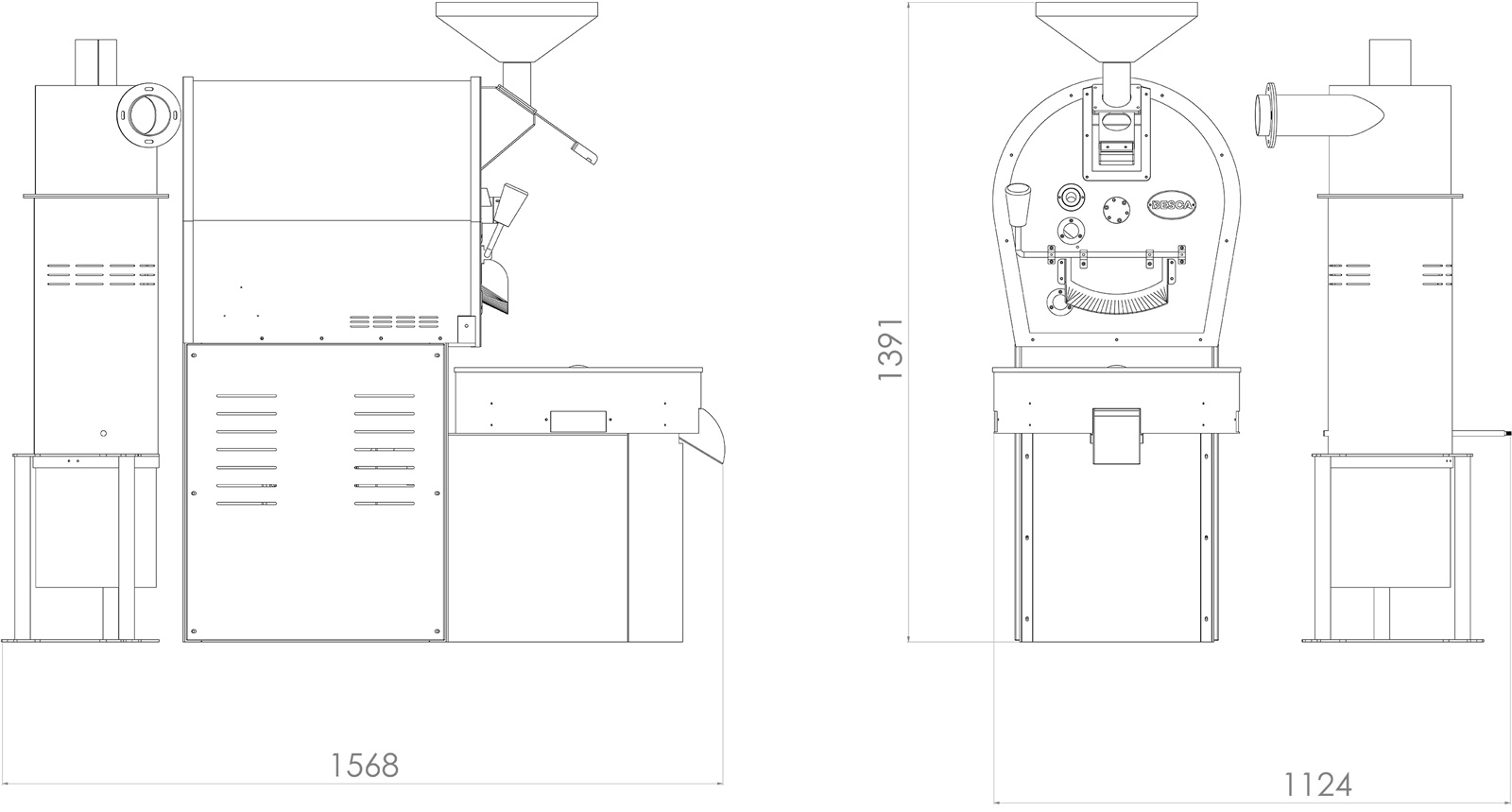 BSC 03 GEN II Specialty Coffee Roasters Layout
