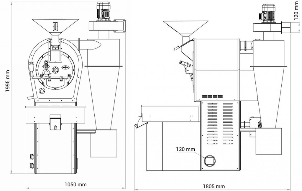 BSC06 6 KG Shop Roasters Coffee Roaster Machine